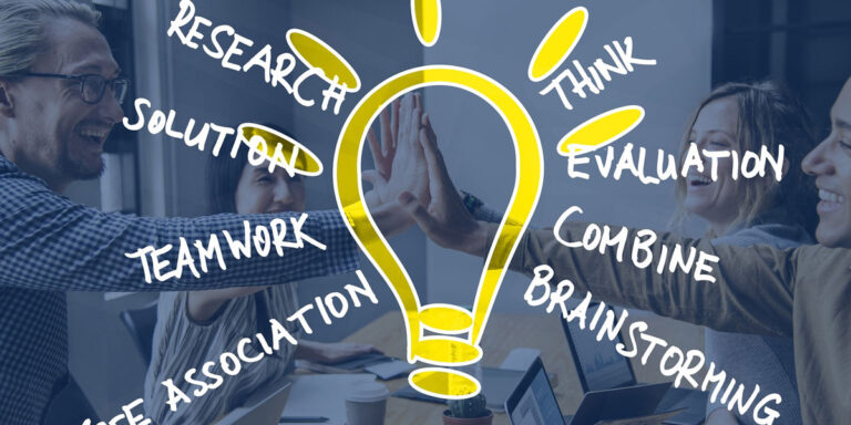 conception participative : illustration d'un groupe diversifié collaborant autour d'un projet de design