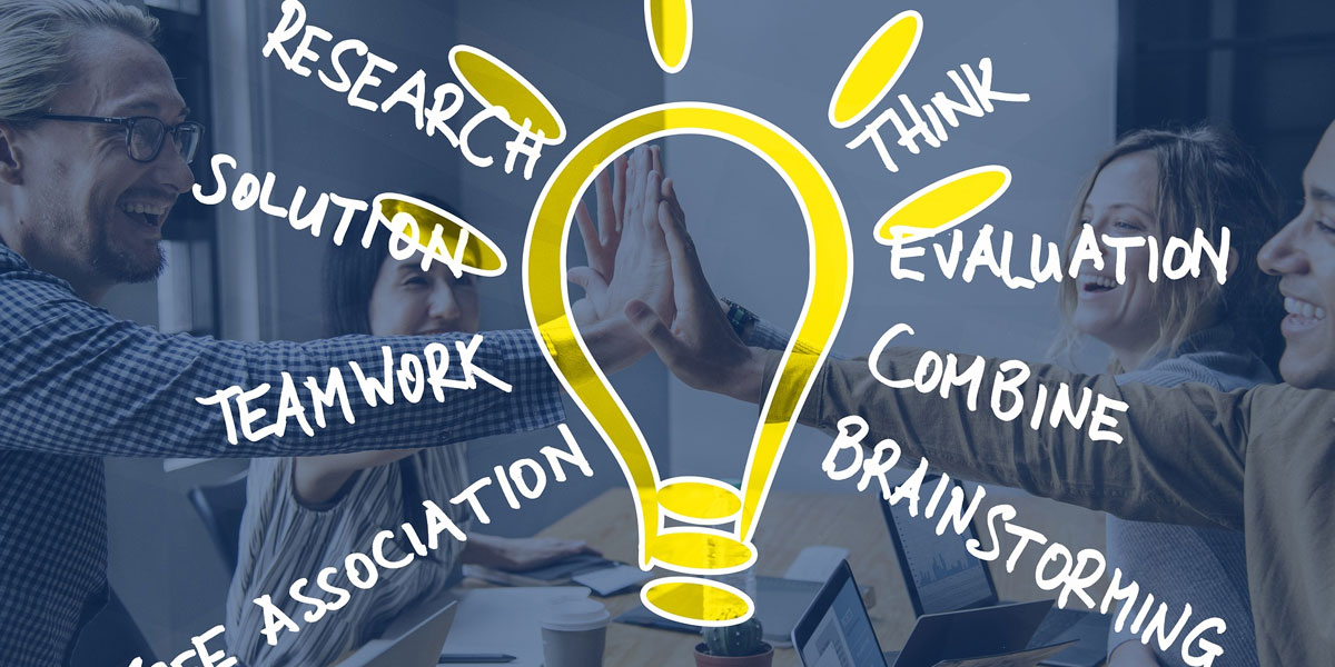 conception participative : illustration d'un groupe diversifié collaborant autour d'un projet de design