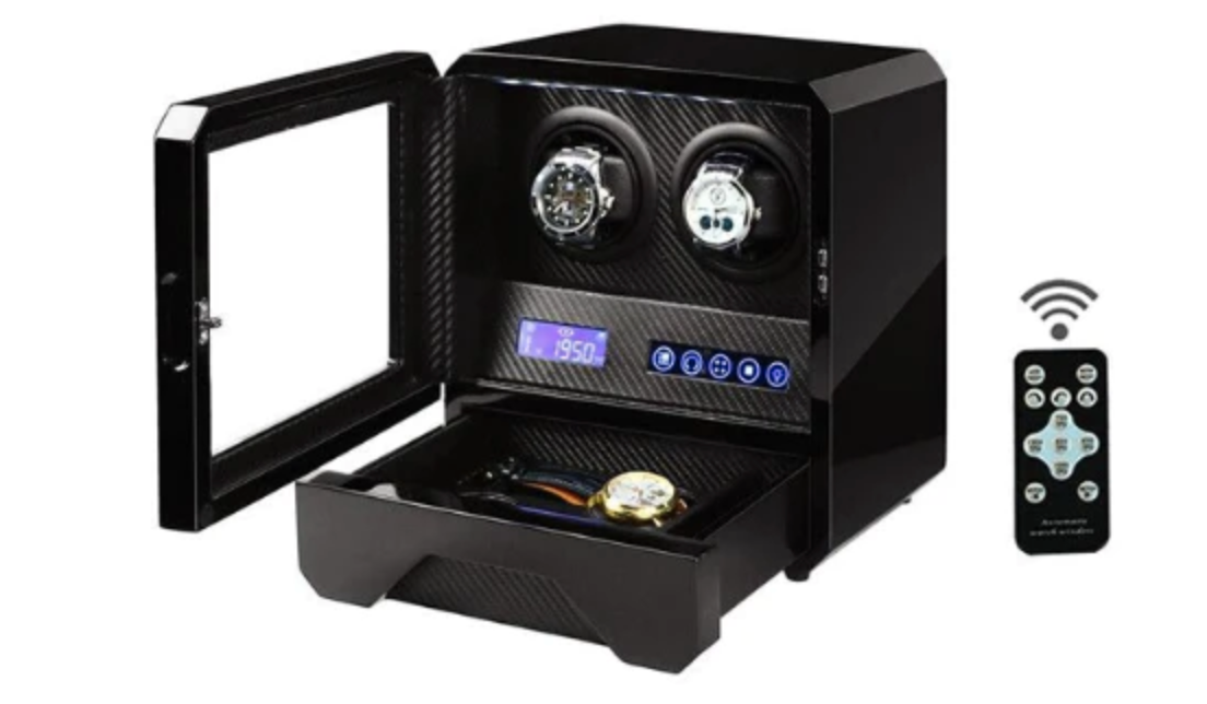 range montre automatique : boîtier élégant contenant plusieurs montres automatiques