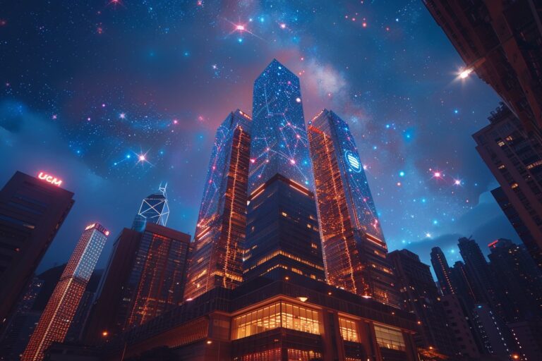 branding astral : illustration symbolique des influences cosmiques sur une entreprise