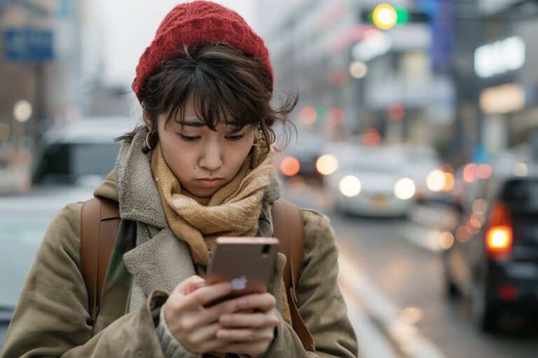 relance SMS : téléphone affichant une conversation de SMS non répondu