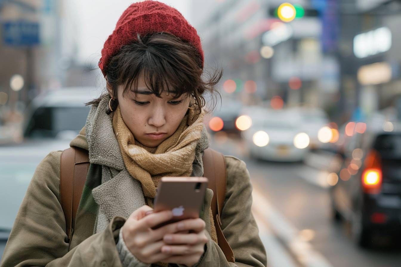 relance SMS : téléphone affichant une conversation de SMS non répondu