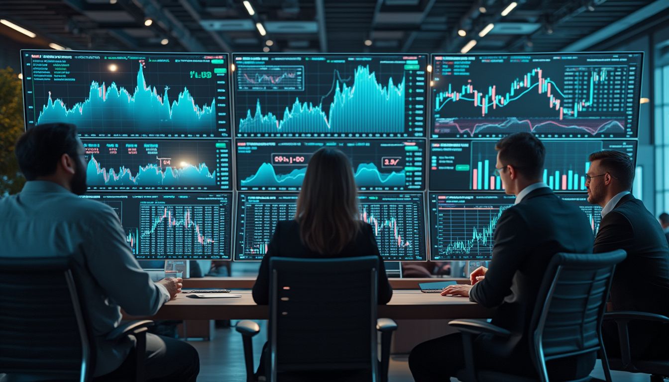 Surf Finance : logo et interface utilisateur de Surf Finance sur écran digital