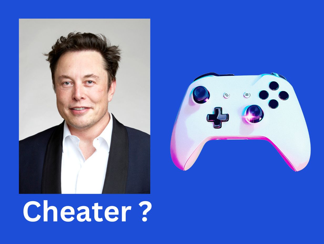 Elon Musk triche jeux vidéo : Elon Musk devant un écran de jeu vidéo mettant en scène Path of Exile 2 et Diablo IV