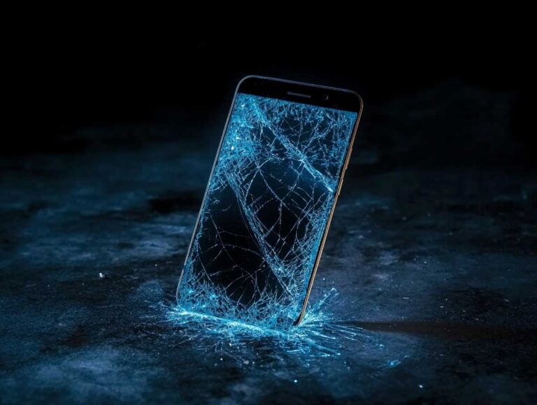 mise à jour Android : smartphone avec batterie faible affichée