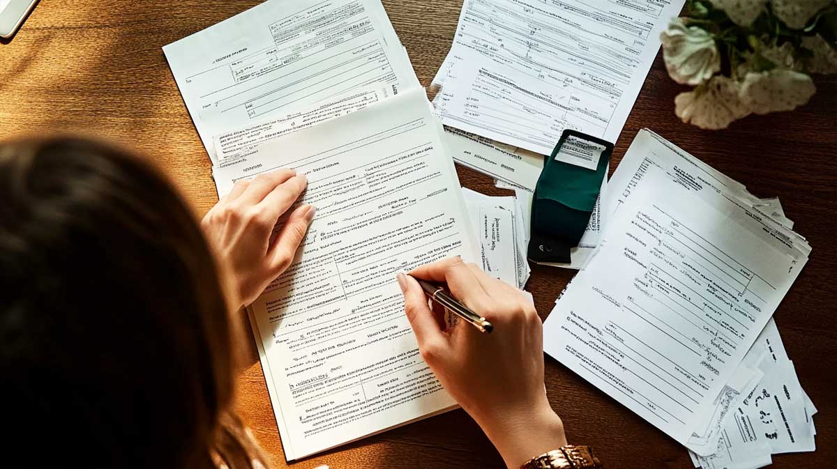 retard de paie : employé public inquiet consultant ses documents de paie