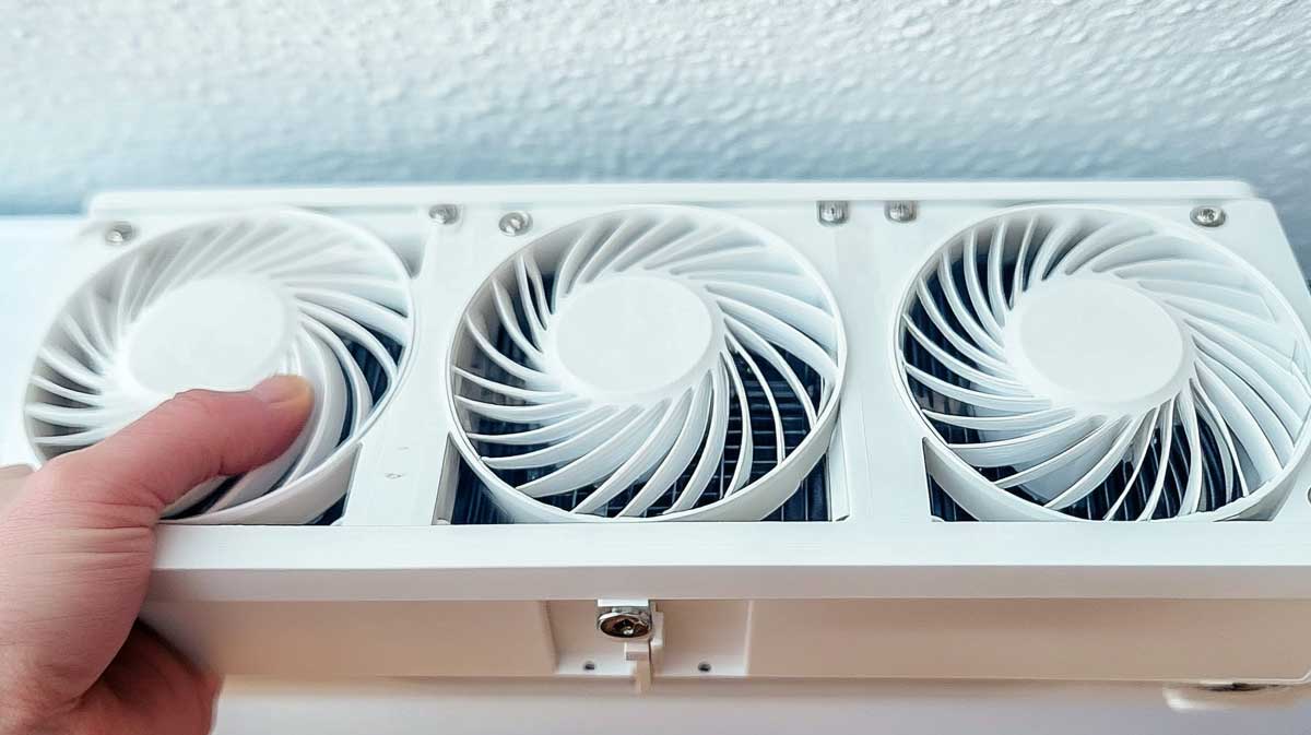 économies d'énergie chauffage : ventilateur pour radiateur en fonctionnement