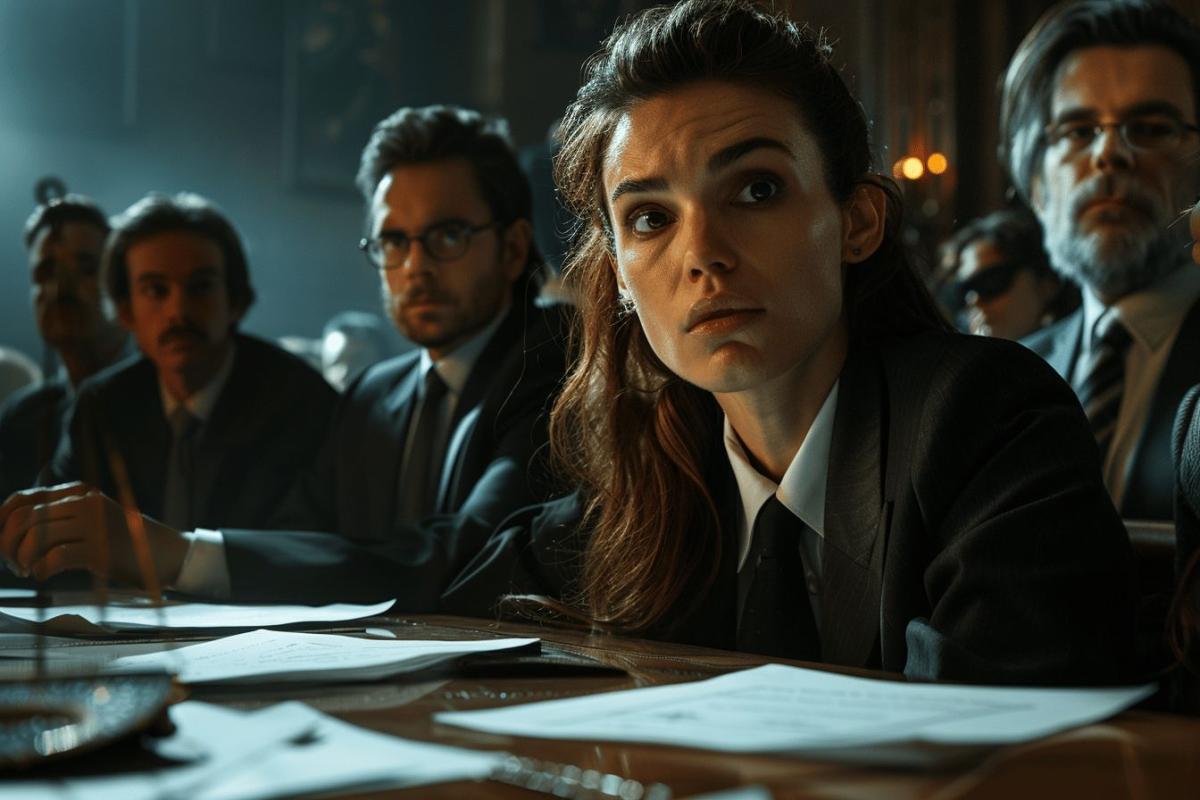 Ubisoft : logo d'Ubisoft avec une balance de justice en arrière-plan