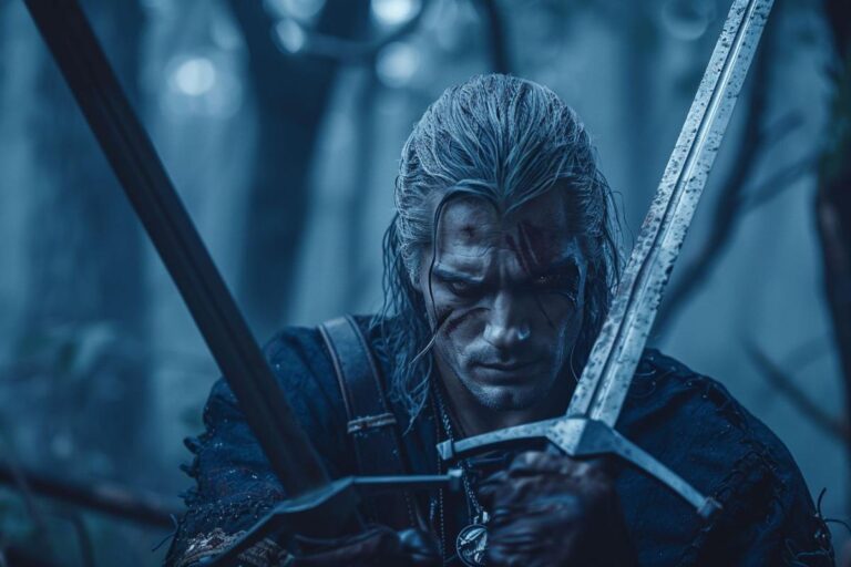 The Witcher 4 : illustration du personnage principal Geralt de Riv dans un univers fantastique