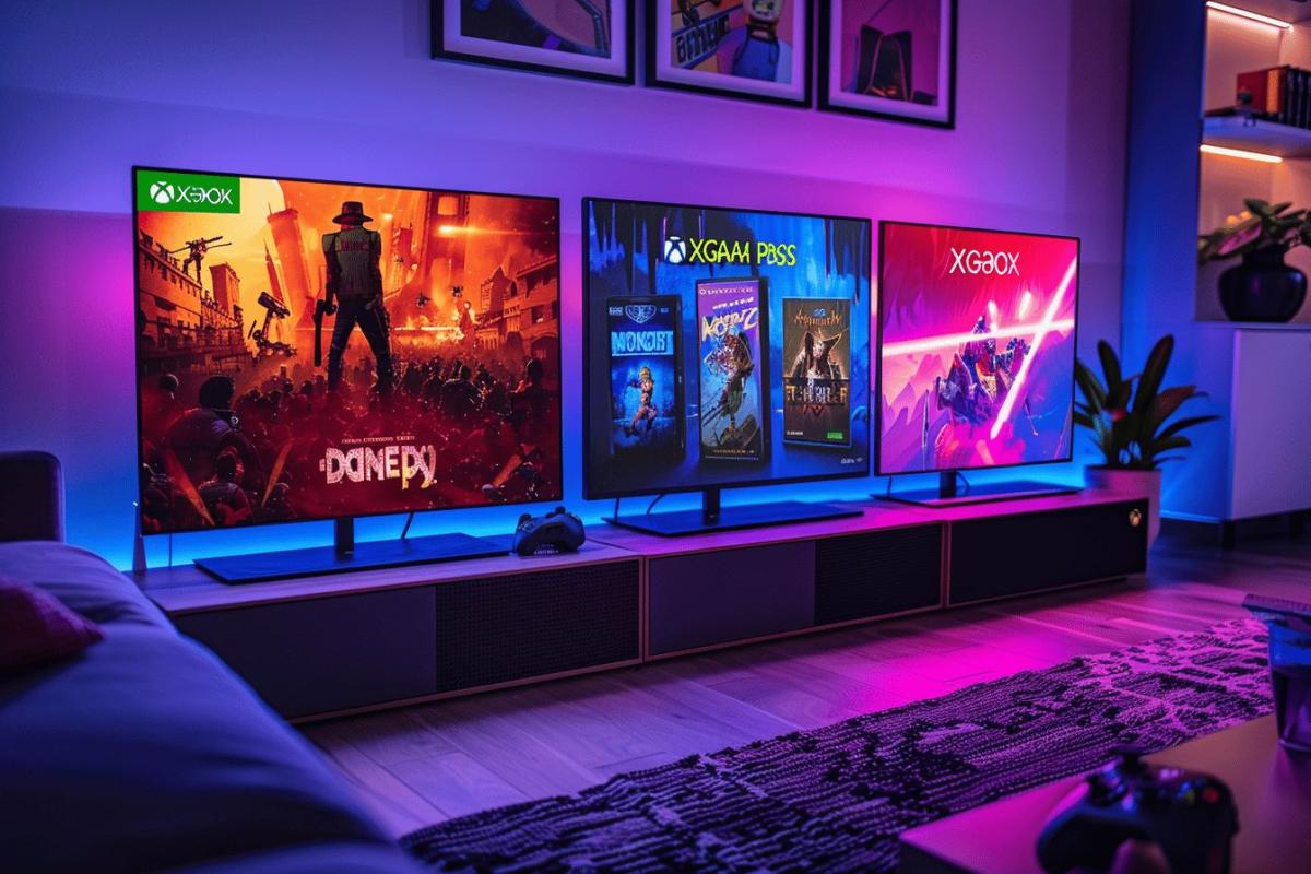 Xbox Game Pass : illustration mettant en avant Grand Theft Auto V et autres jeux disponibles sur le service