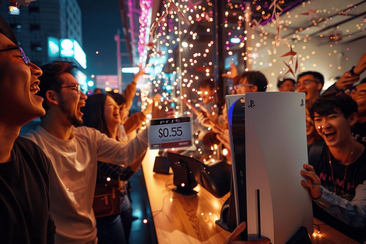 PS5 : console PlayStation 5 sur fond neutre