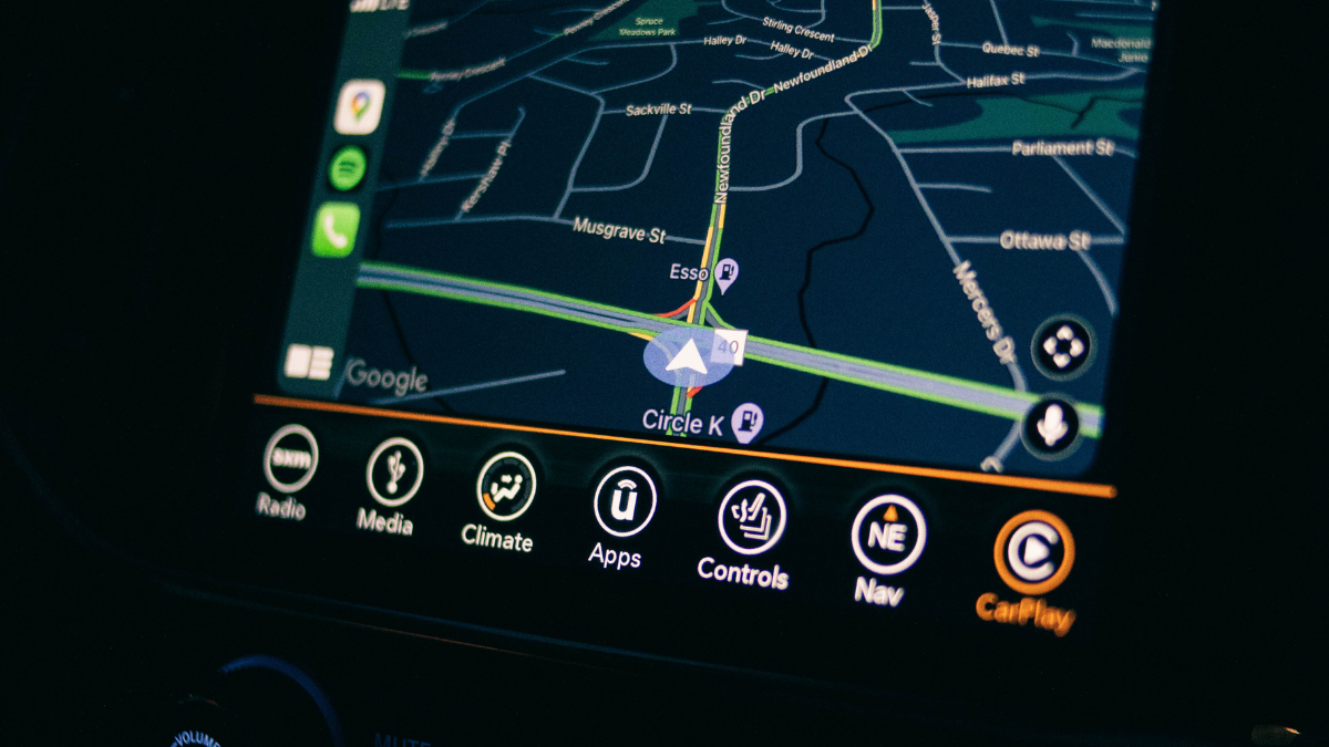 Google Maps sur une voiture