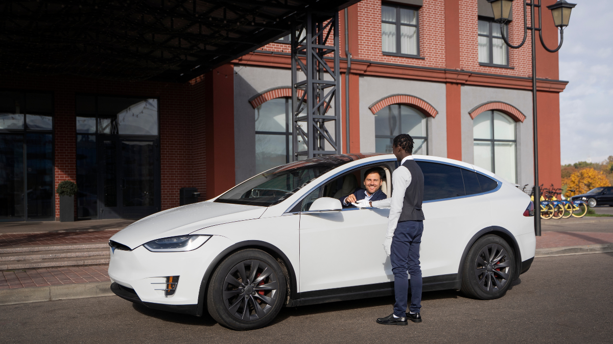Une voiture Tesla Model S