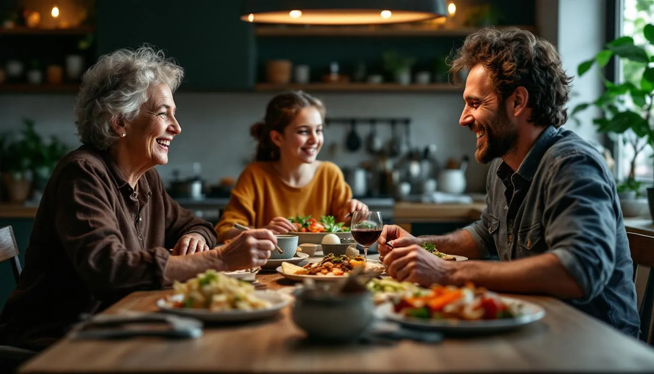 nourriture du futur : représentation futuriste d'aliments innovants et durables