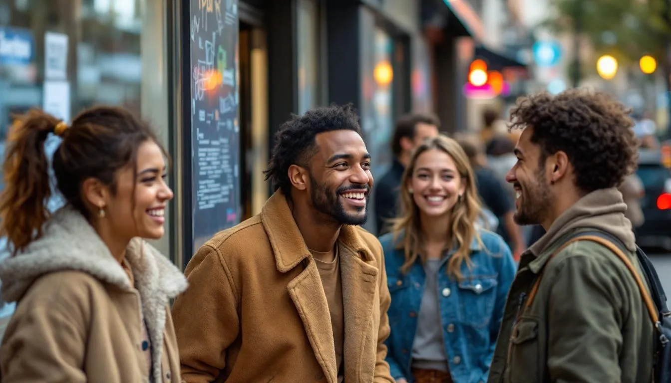 marketing alternatif : représentation créative d'une campagne de guérilla marketing en milieu urbain