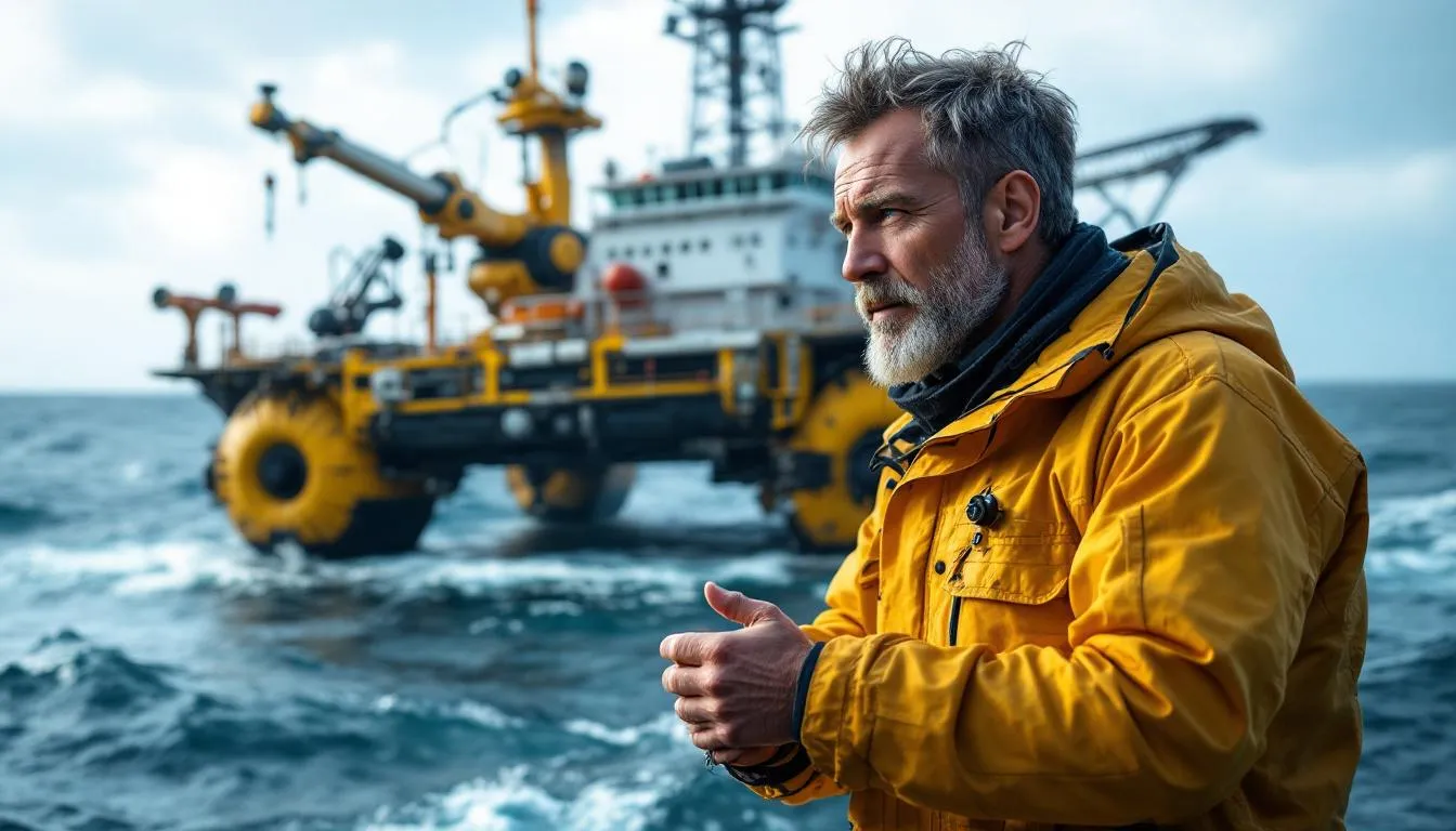 deep offshore : plateforme pétrolière en mer profonde avec technologie avancée