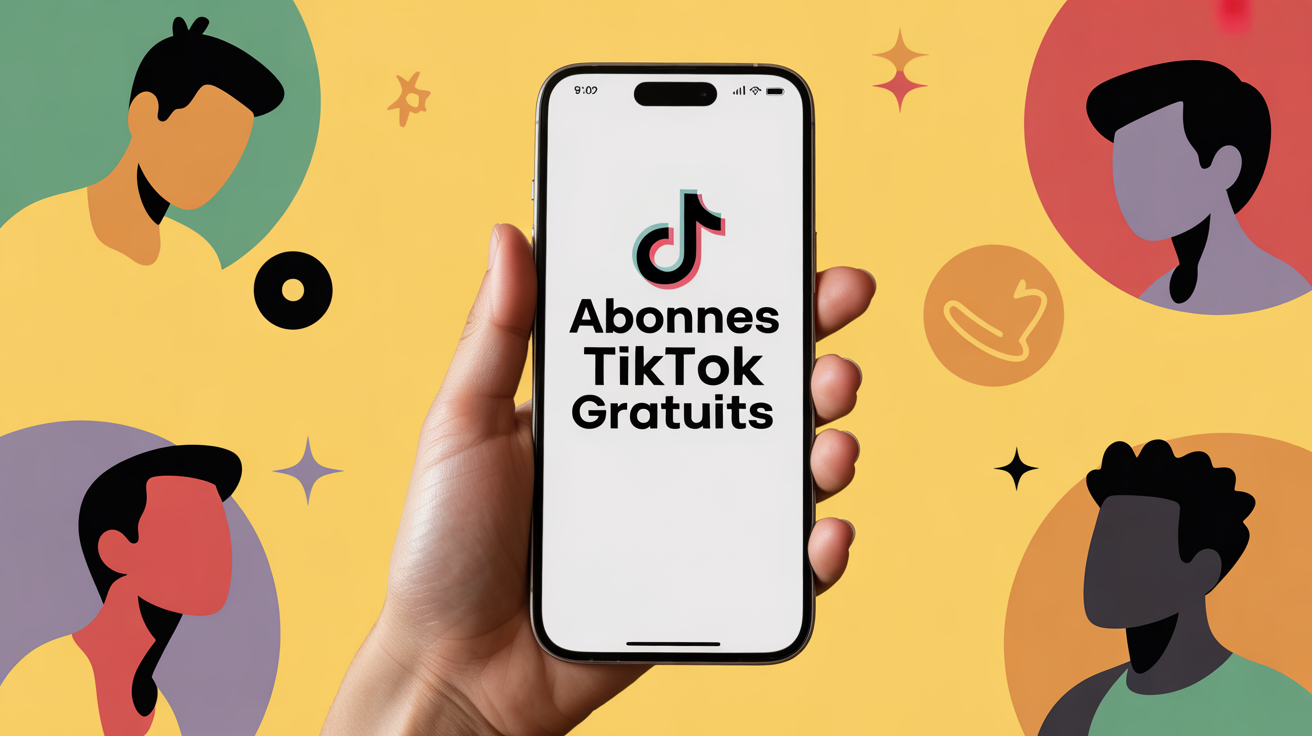 Image abonnes TikTok gratuits smartphone et reseau