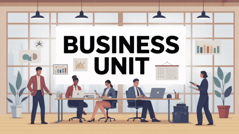 illustration business unit organisation equipe moderne