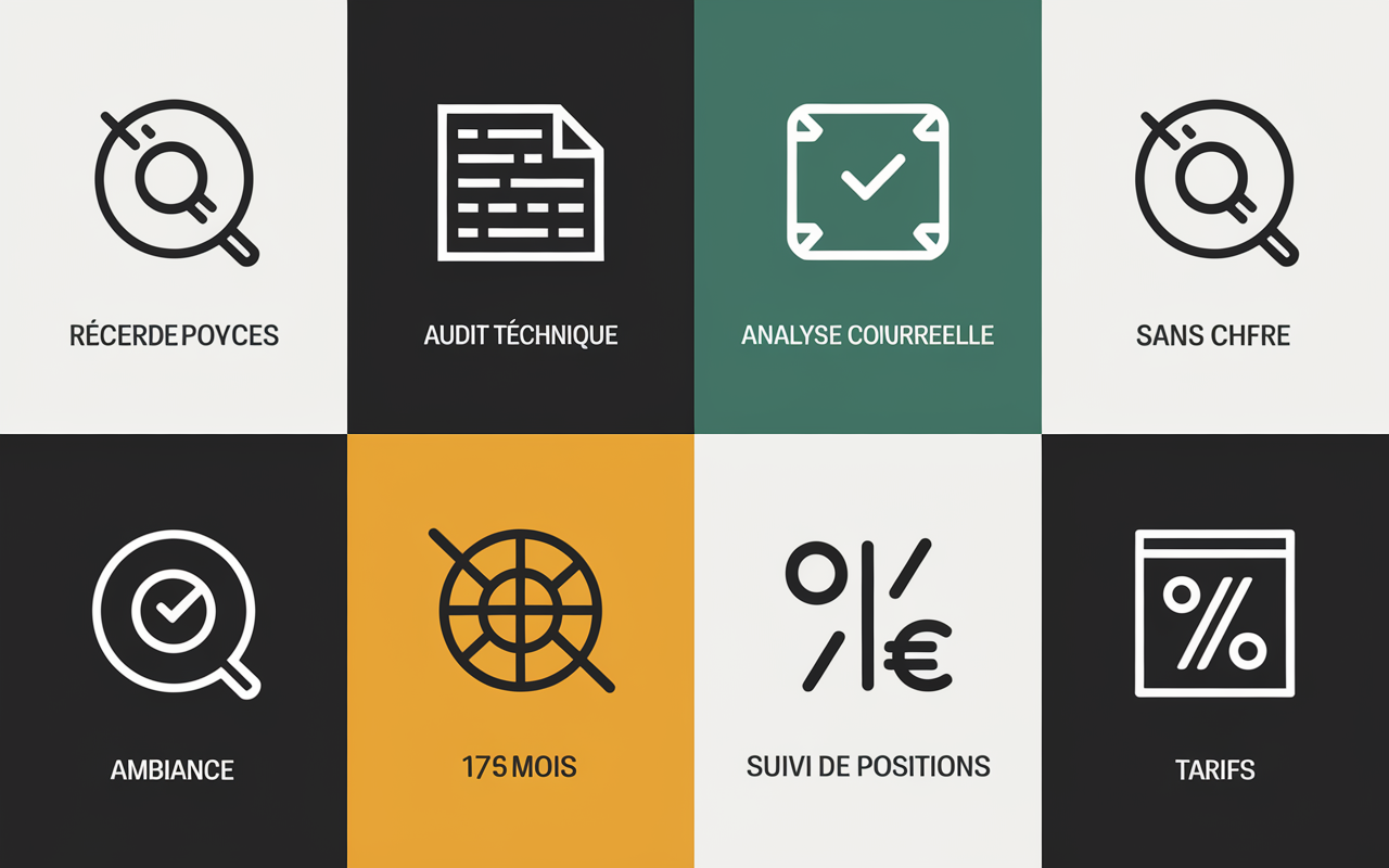 Tableau comparatif fonctionnalités SEO FR Ubersuggest Ranxplorer