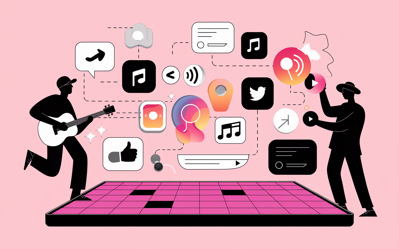 Fonctionnement promotion musicale playlist push