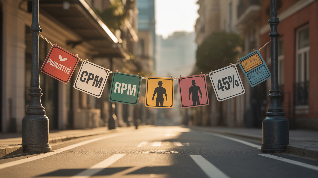 Schéma rémunération YouTube CPM RPM 45 %