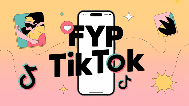 smartphone fyp tiktok effet dynamique stickers