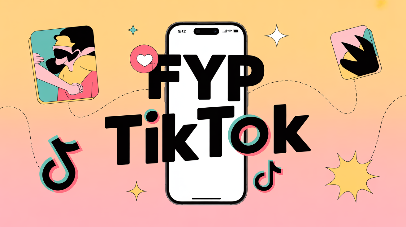 smartphone fyp tiktok effet dynamique stickers