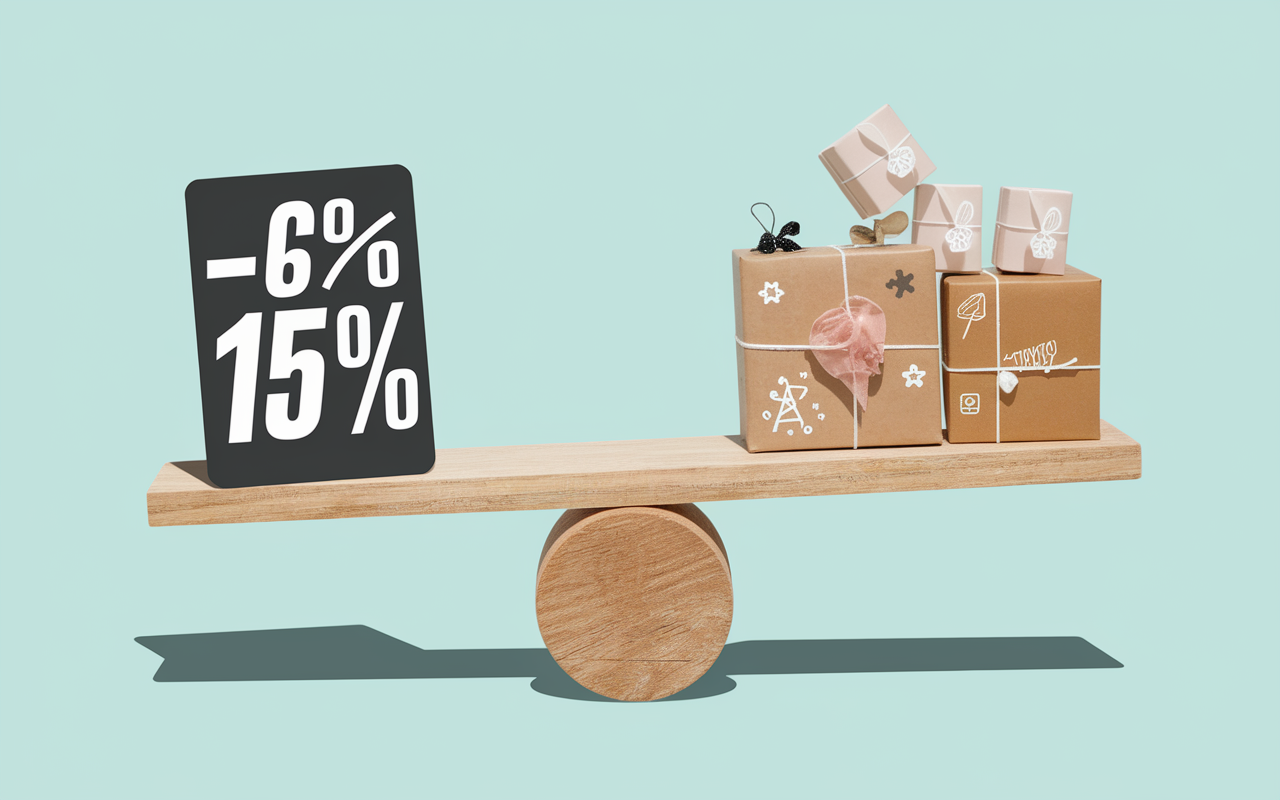 Balance stylisée commissions Shopping Actions Google