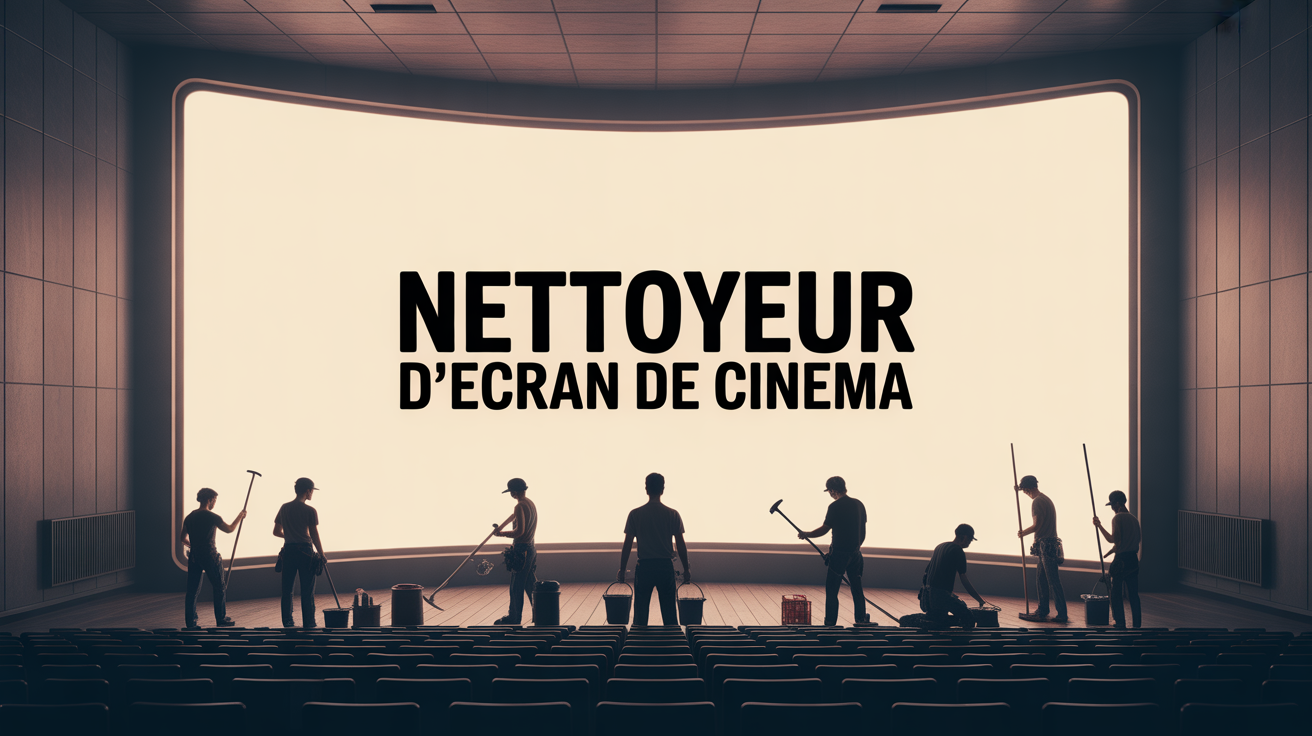 nettoyeur ecran cinema harnais outils nocturne