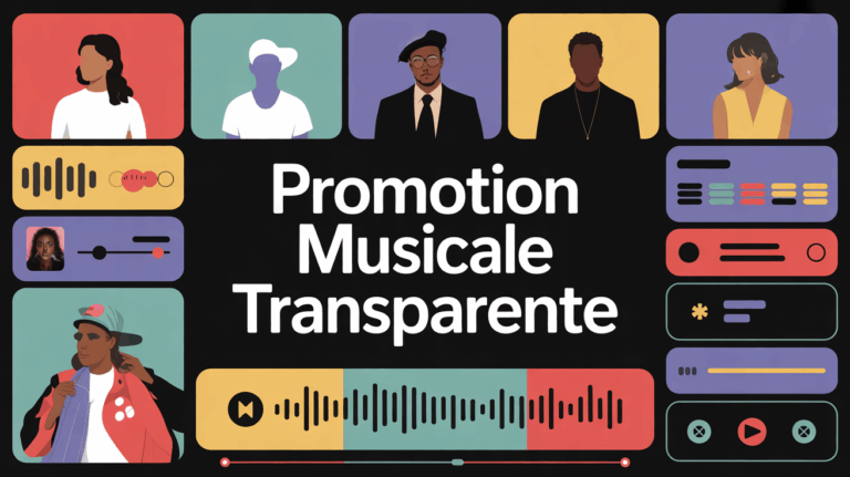 Promotion musicale transparente avec playlist push
