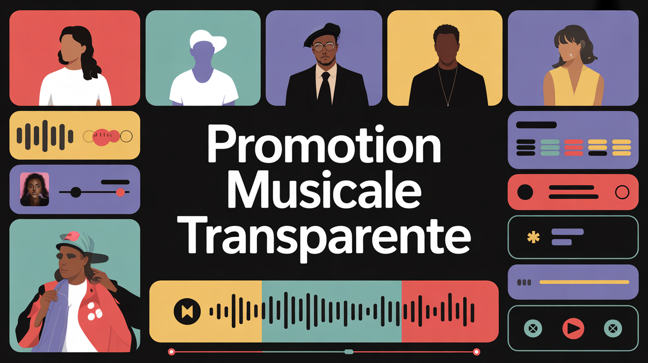 Promotion musicale transparente avec playlist push