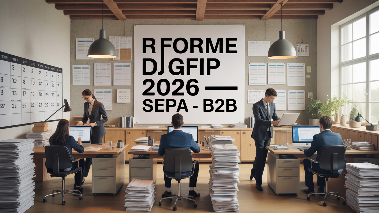 Illustration réforme DGFiP SEPA B2B entreprise