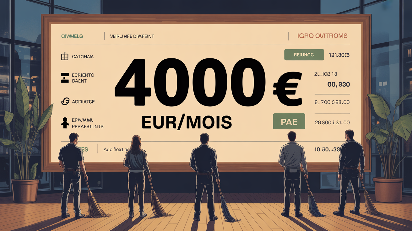 fiche paie nettoyeur ecran cinema 4000 euros