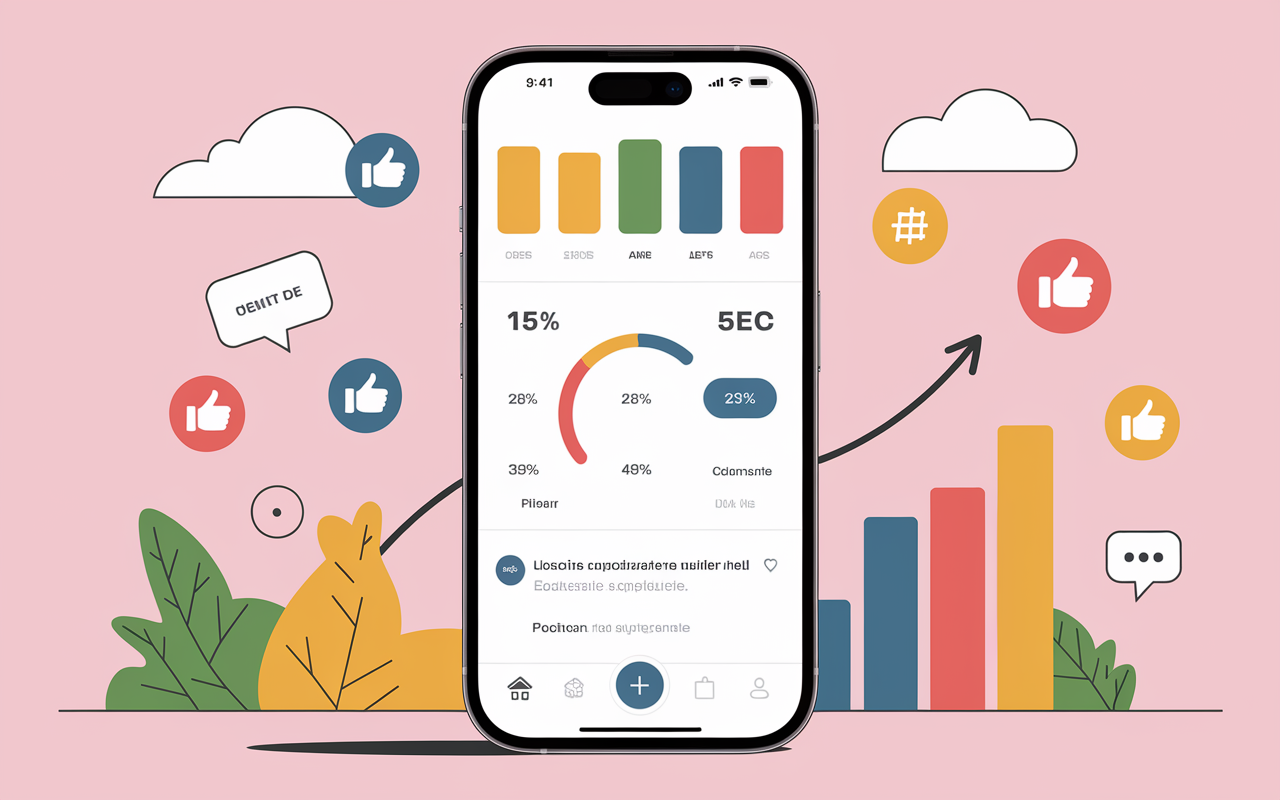 simulateur taux d engagement instagram sur mobile