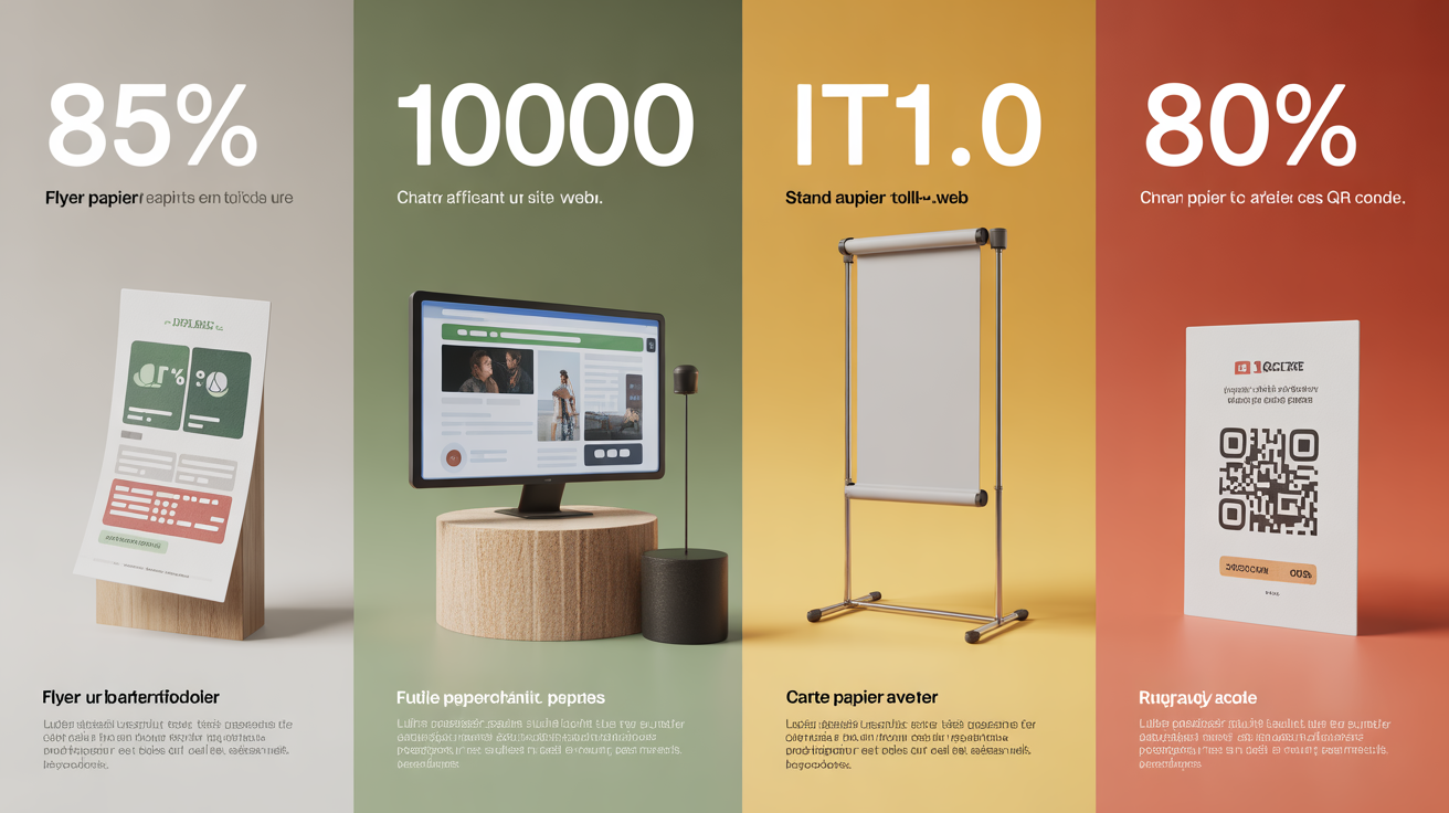 Tableau supports de communication print digital événementiel hybride