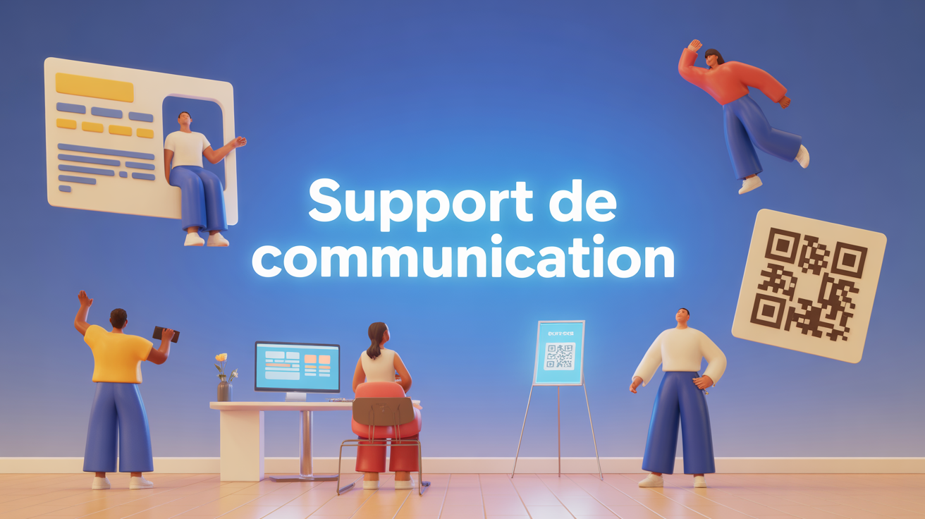Illustration supports de communication print et digital