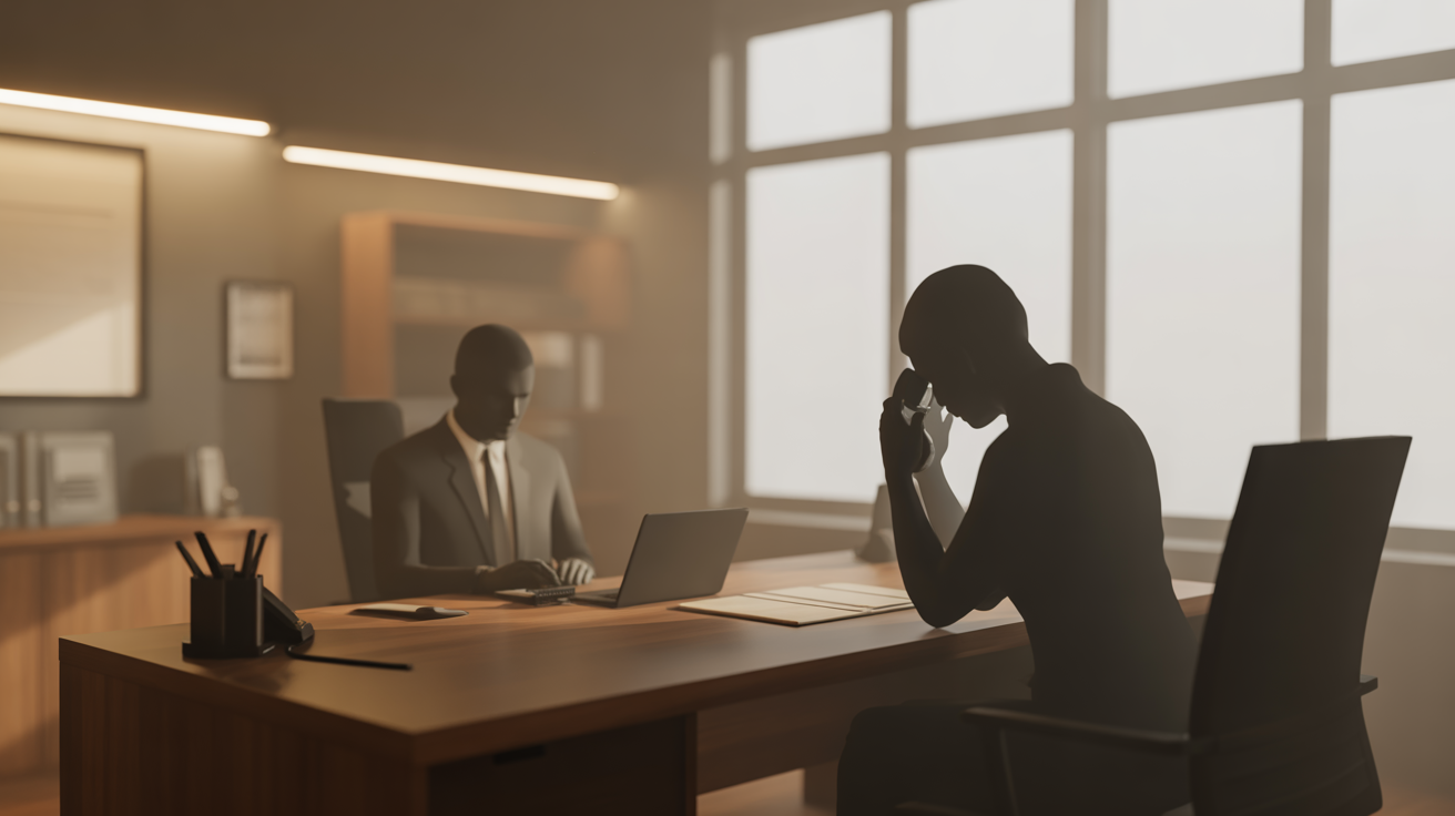 Suspicion de vol en entreprise bureau indice