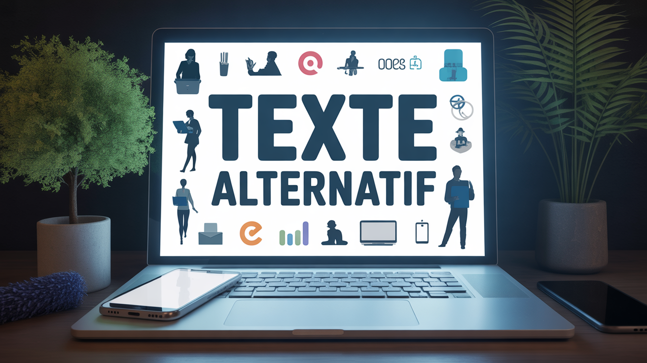 Visuel accessibilité, texte alternatif, site web