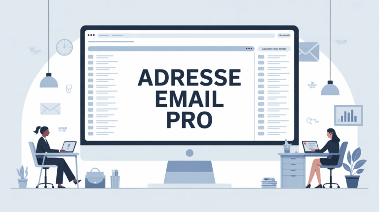 illustration adresse email pro hunter.io bureau