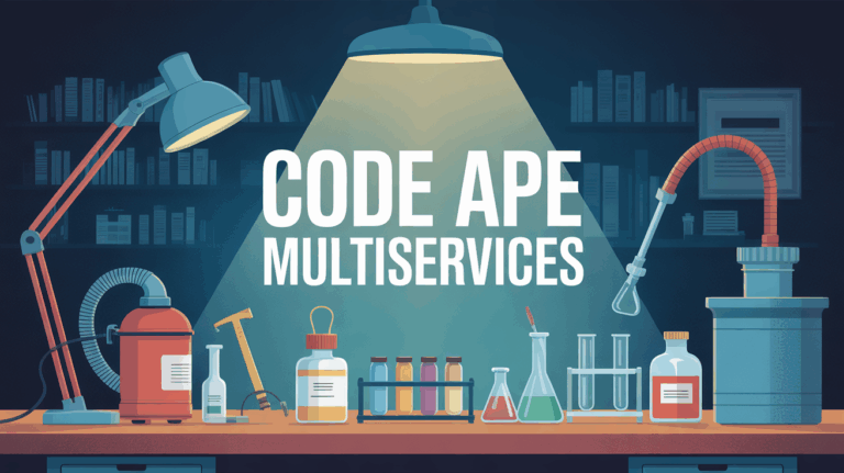 Code APE multiservices sur table avec outils