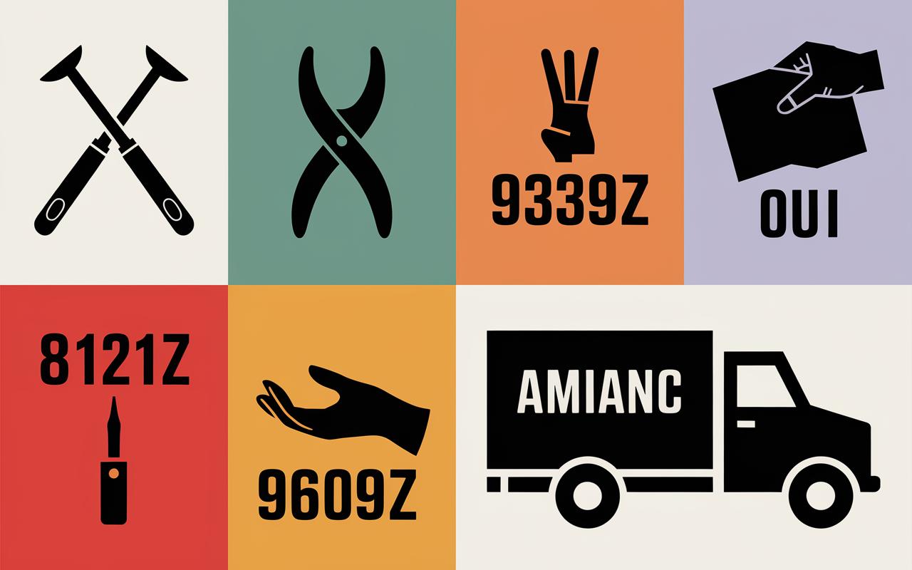 Tableau codes APE multiservices 8121Z 4339Z 9609Z 4799A