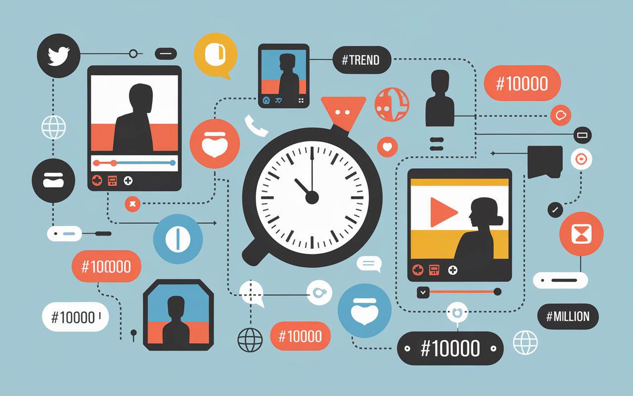 Tableau algorithme tiktok engagement et tendances 2025