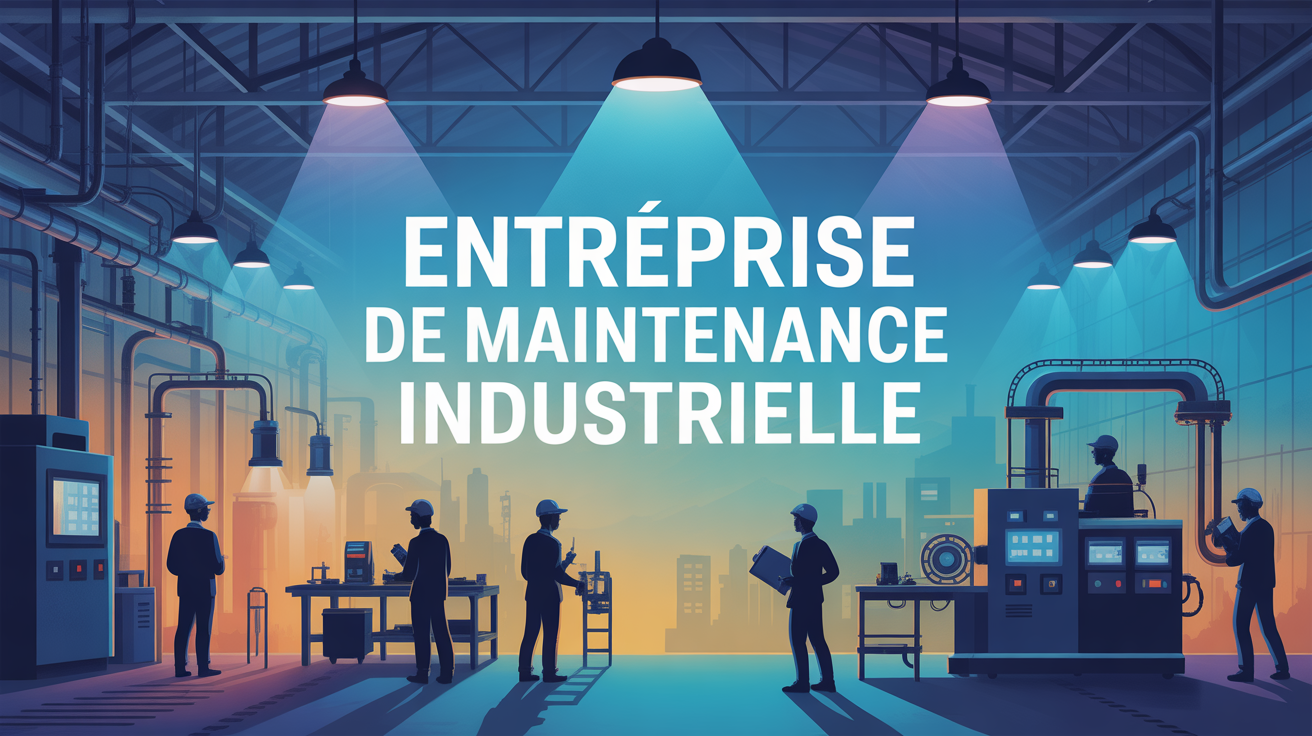 Usine industrielle maintenance techniciens machines