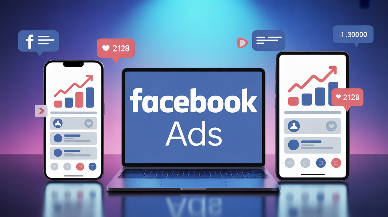 Graphiques croissance Facebook Ads sur appareils