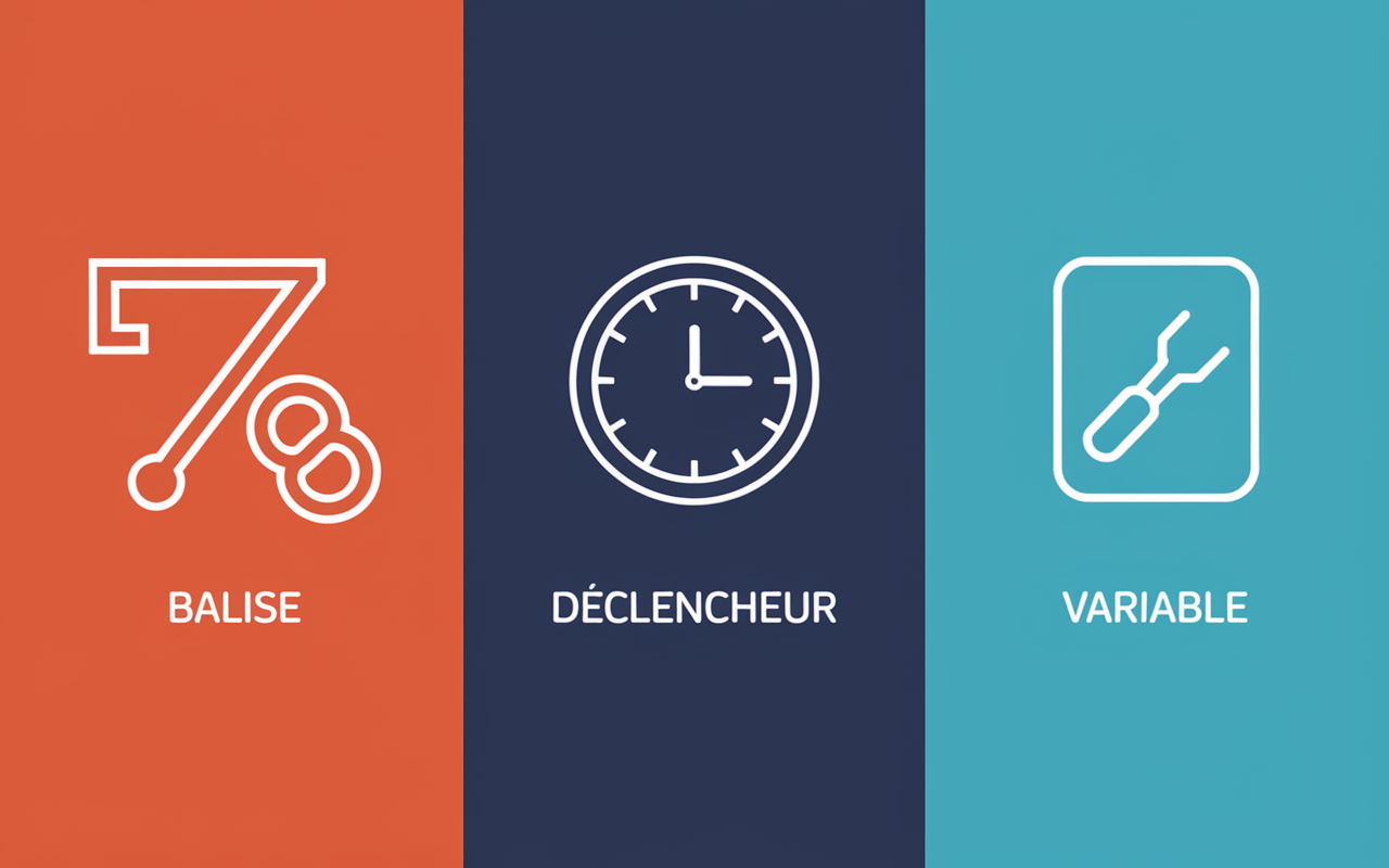 Google Tag Manager, balises, declencheurs, variables