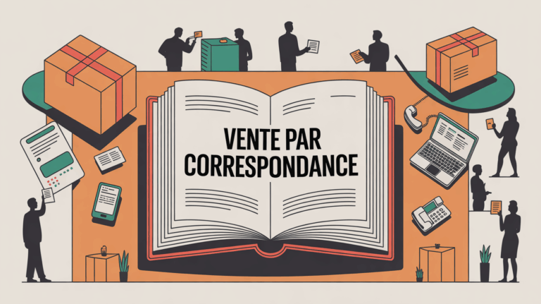 Illustration catalogue VPC, colis, appareils sur table