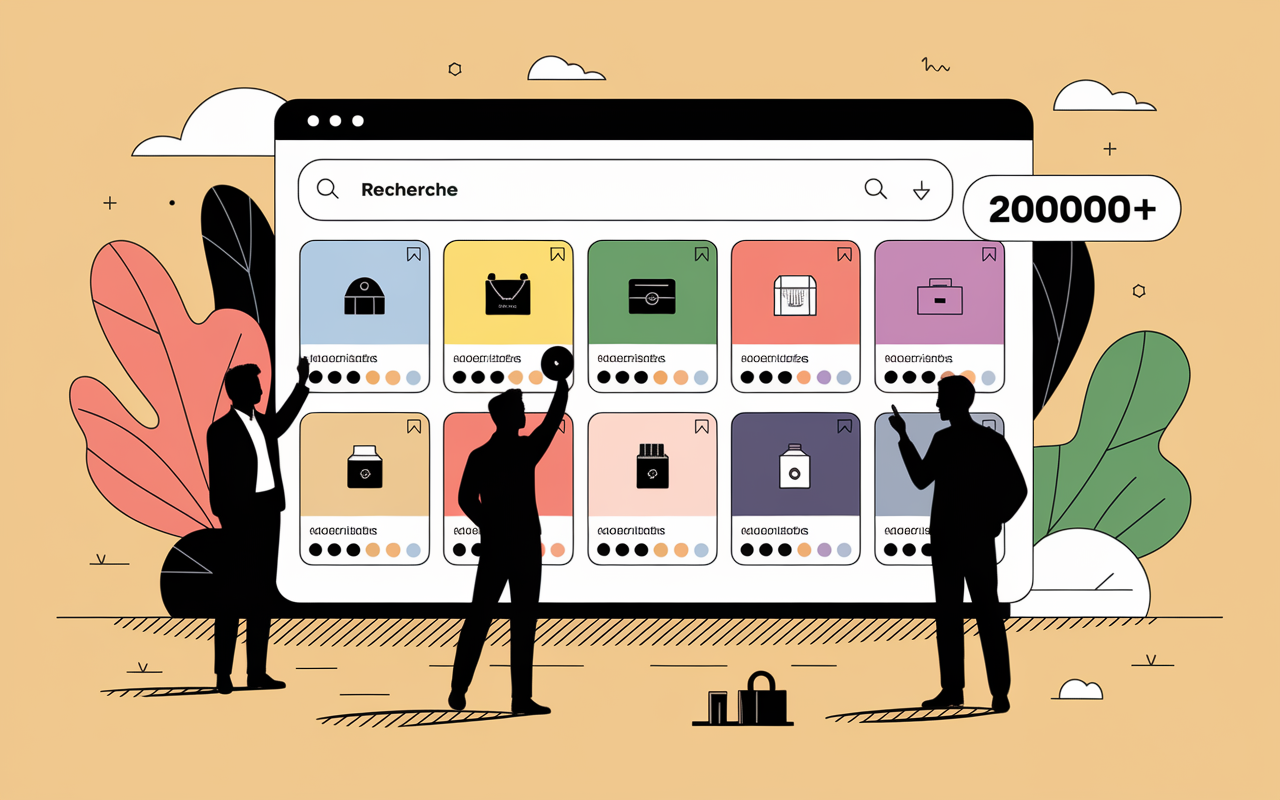 Interface application Minea produits gagnants e-commerce