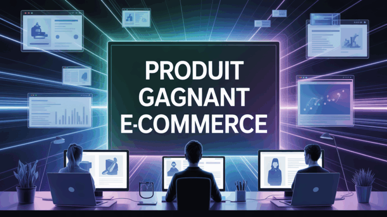 Dashboard IA e-commerce Minea produit gagnant