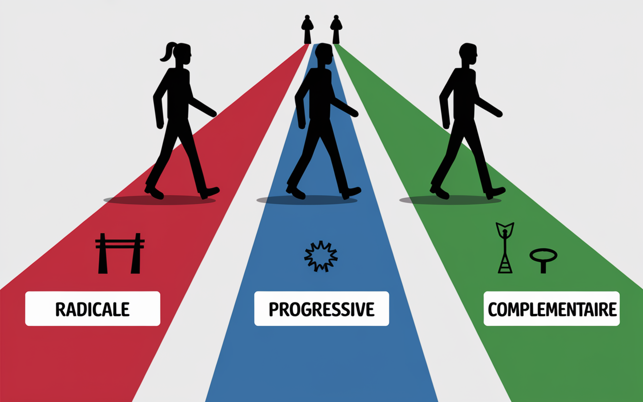 infographie reconvert chemins types reconversion pièges