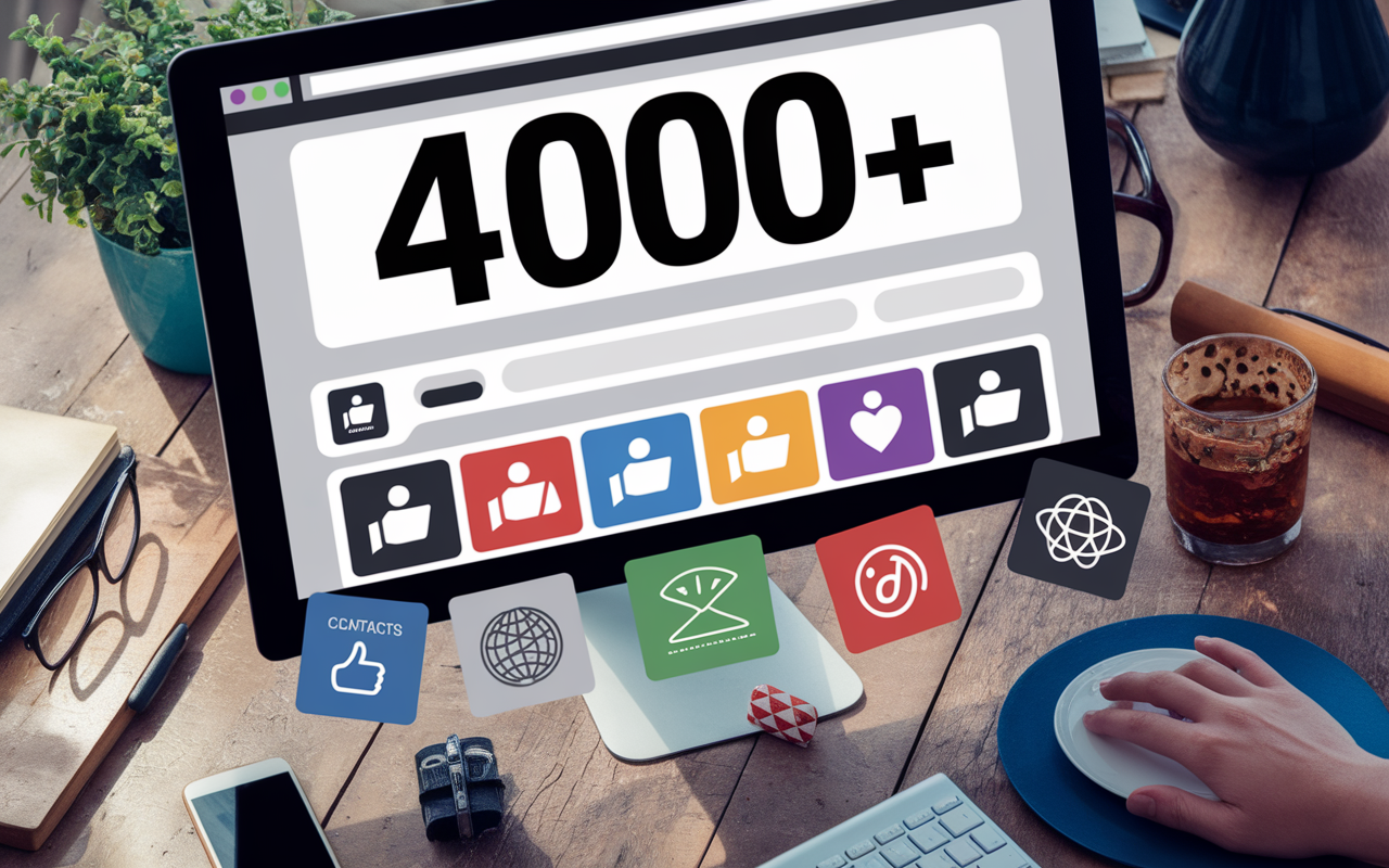 Illustration reseau social Claire Waysand 4000 abonnés